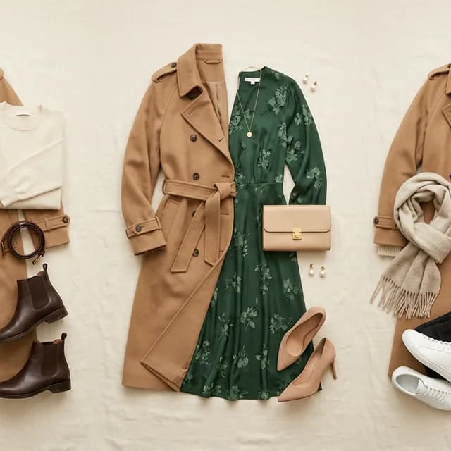 Three ways to wear the trench. #2 is my favourite.