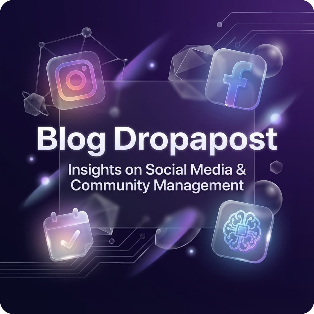Image illustrant Planification publications réseaux sociaux — Dropapost
