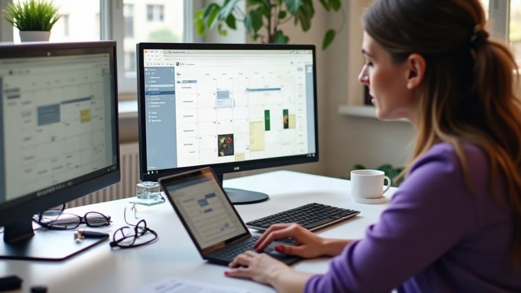 Community manager utilisant un calendrier éditorial et l’interface de programmation Instagram