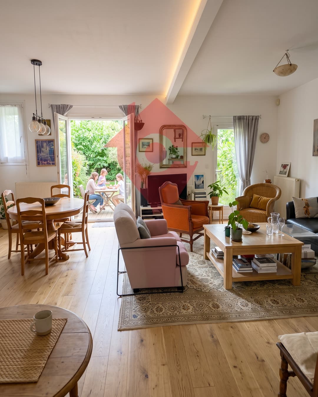 Besoin d’une maison où la vie de famille respire, sans renoncer au RER ?
Ici, vous avez un vrai espace de vie lumineux pour les journées q…