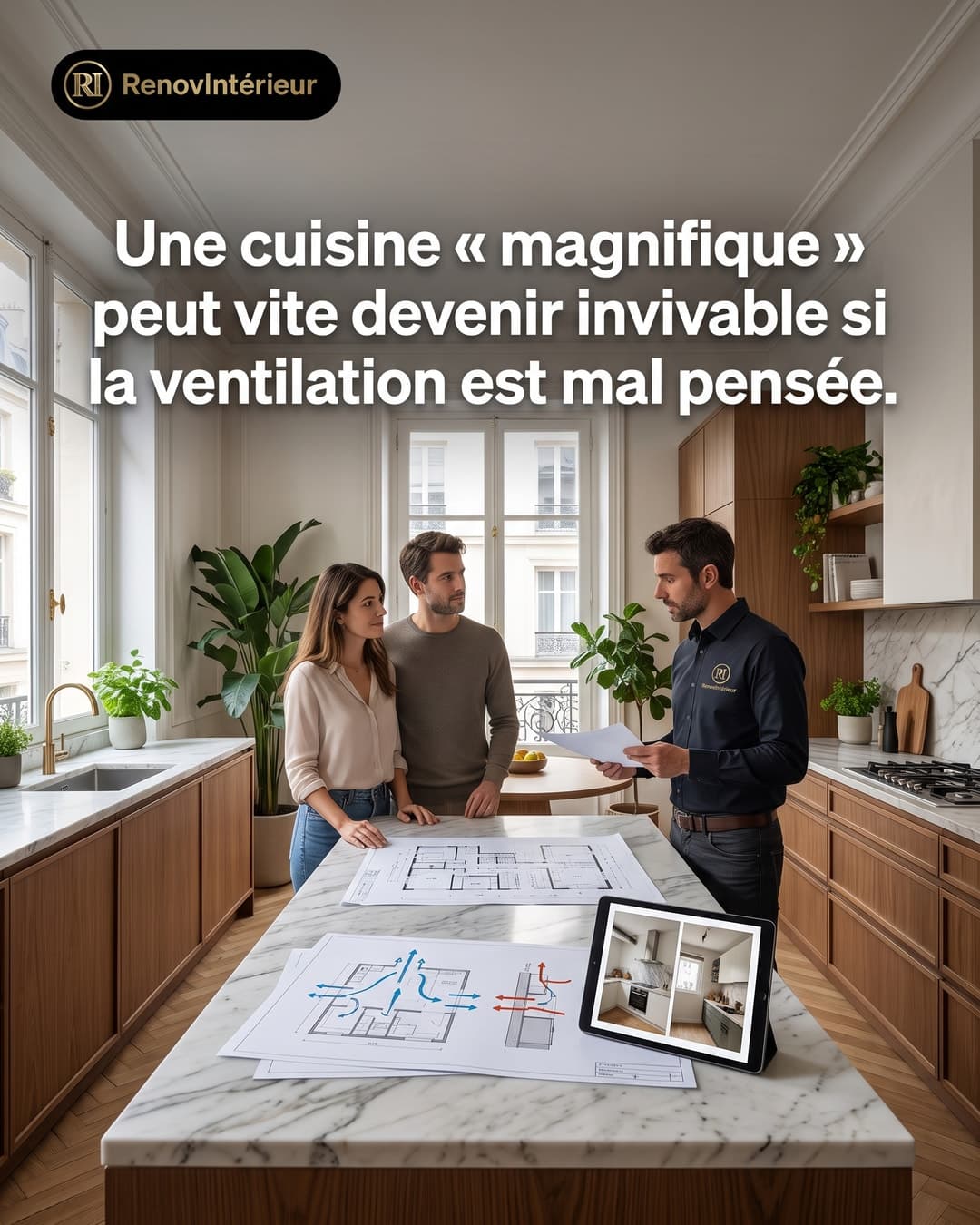 Une cuisine « magnifique » peut vite devenir invivable si la ventilation est mal pensée.
Sur chantier, c’est un point qu’on verrouille dès…